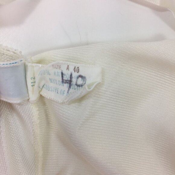Vintage 60s Womens Vassarette Full Slip Sleeveless White Size 40 - Picture 12 of 15